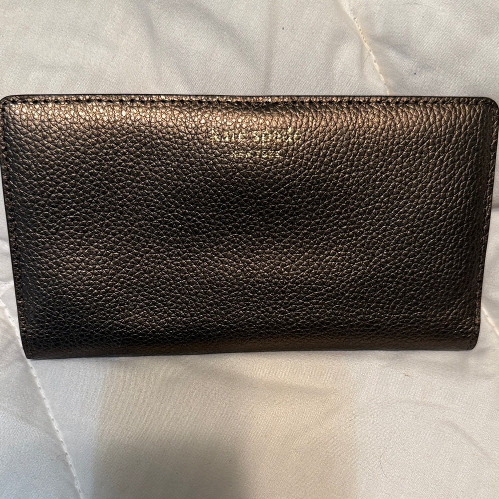 Kate Spade Gold Metallic Leather Wallet